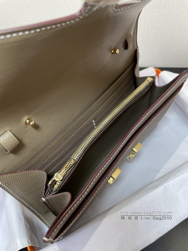Hermes女士小挎包 愛馬仕Constance康康to go斜挎包 大象灰金扣  tdh2310